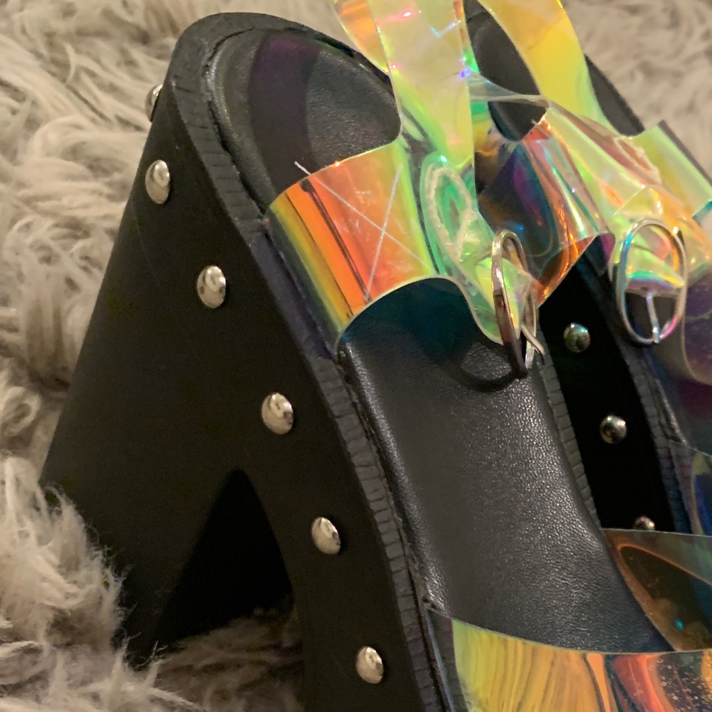 Dolls Kill studded platforms 🌈